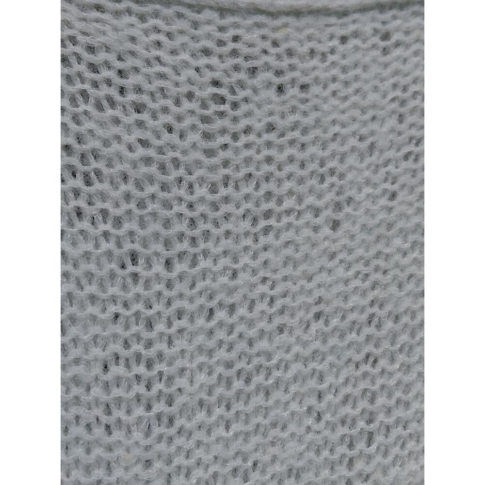 Sleeping on Snow Wool Blend Gray Ribbed Tie Neck Sweater Women Size M - Picture 4 of 10